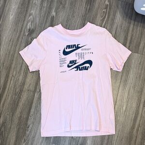 Nike Light Pink Tee with Bold Logo